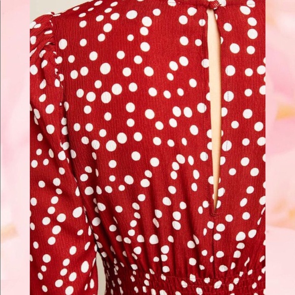 Retro Polka Dot Midi Dress - Picture 2 of 2